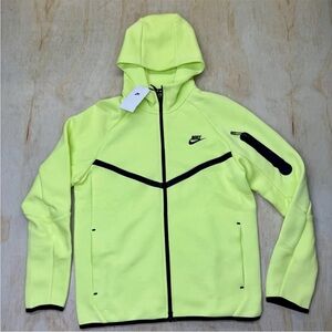 Nike Tech Fleece Windrunner Full Zip Jacket Men M Tall Neon Yellow HV0949-736